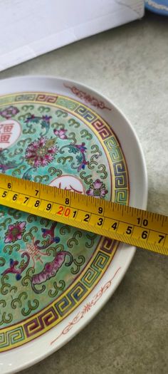 Vintage Chines Turquoise Porcelain Tea Tray/plate Floral Butterfly Home Decor