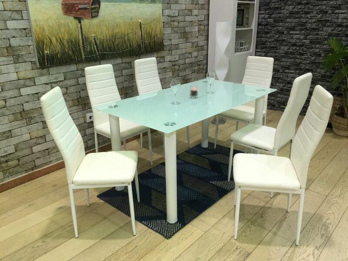 Glass Dining Table Set 6 chairs FREE Delivery