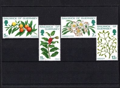 1978 Guernsey Christmas Commemorative Stamps Mint Never Hinged (MNH)