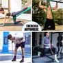 5 Pcs Pull Up Resistance Bands Set for Exercise, Pilates, Yoga Image 6