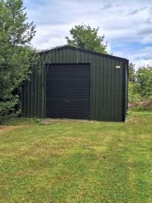 20x30ft metal shed 15ft high