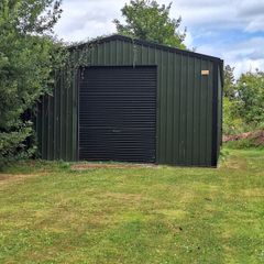 20x30ft metal shed 15ft high