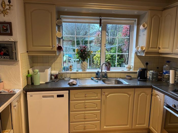 Solid wood painted kitchen