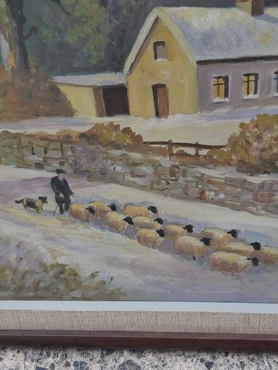 2 X Tom Mc Assey Oil On Board Original Irish Paintings