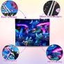 Glow in the Dark Tapestry, Tapestry, Tapestry Wall Tapestry Bedroom, UV Tapestry Wall Hanging, Aesthetic Tapestry Home Decorationfor Living Roombedroom 150 cm x 130 cm (FREE POSTAGE) Image 5