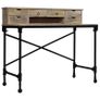 Writing Desk Solid Mango Wood and Steel 110x50x96 cm Image 3