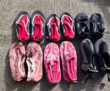 Collection of kids beach / surf booties