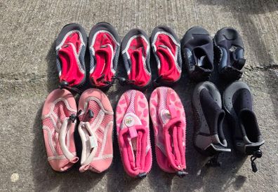 Collection of kids beach / surf booties