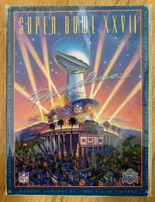 Very Rare 1993 NFL Super Bowl XXVII - Buffalo Bills v Dallas Cowboys Official Programme