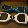 2 Hoverboards, White & Blue, Not Tested, no Charger Image 2