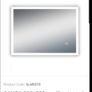 Bathroom mirror SONAS Sansa 500x700mm illuminated LED Mirror Image 2