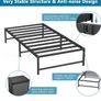3ft Single Bed Heavy Duty Steel Slats Single Metal Bed Frames Image 3