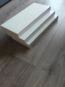 IKEA floating white shelves .3 items.