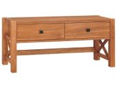 Desk with 2 Drawers 100x40x45 cm Recycled Teak Wood