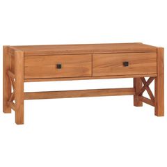 Desk with 2 Drawers 100x40x45 cm Recycled Teak Wood