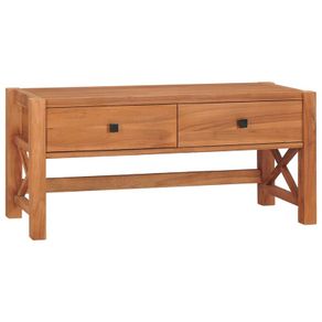 Desk with 2 Drawers 100x40x45 cm Recycled Teak Wood