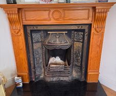 Fireplace Set - Surround +  Cast Iron Insert