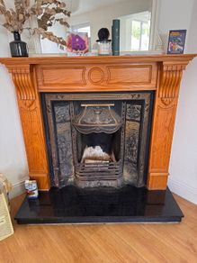 Fireplace Set - Surround +  Cast Iron Insert