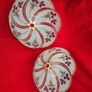 Retro glass lampshades decorated with an iris flower motif Image 6