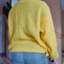 Yellow loose fit Cardigan, H&M size S Image 3