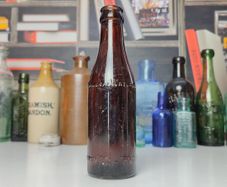 230 - Vintage Mineral Waters Distributors Mi-Wadi Clear Glass Decorative Collectible Bottle