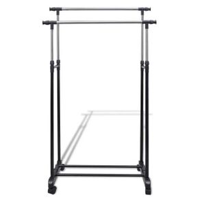 Double Rail Clothes rail with double adjustable rails