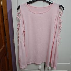 New Pink Short Sleeved Shirt/Blouse