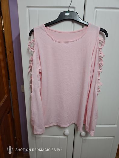 New Pink Short Sleeved Shirt/Blouse