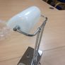 White Bankers Table Lamp Image 2