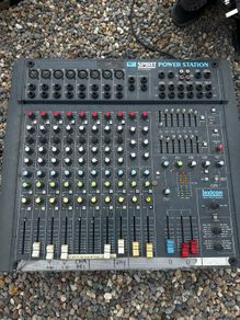 Spirit PowerStation by Soundcraft Audio Mixer With Built-In 7-Band Graphic EQ