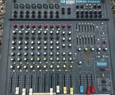 Spirit PowerStation by Soundcraft Audio Mixer With Built-In 7-Band Graphic EQ