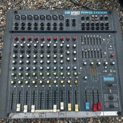 Spirit PowerStation by Soundcraft Audio Mixer With Built-In 7-Band Graphic EQ