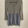 cardigan Bnwot small Benetton cardigan with satin peplum Image 10