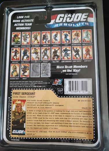 GI JOE Resolute Duke and Cobra Trooper w/case