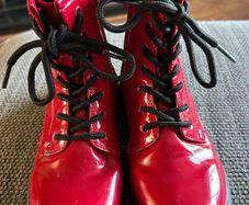 UK 13 red boots