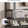 Brand New Coat Rack with Shoe Shelves 8 Removable Hooks 5-Tier Image 3