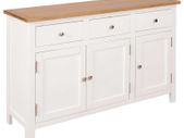 Sideboard 110x33.5x70 cm Solid Oak Wood