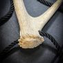Empowering Naturally Shed Deer Antler and Amethyst Quartz  Rope Necklace Cosplay Wasteland Dystopian Image 4