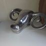 Large Ram Head Metal Sculpture Wall Hanging Image 7