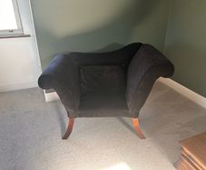 Black Chair Velvet Chaise style