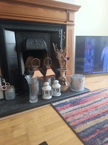 vase, candle holders etc