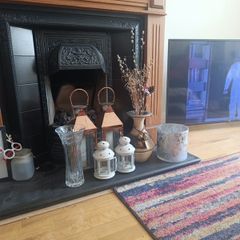 vase, candle holders etc