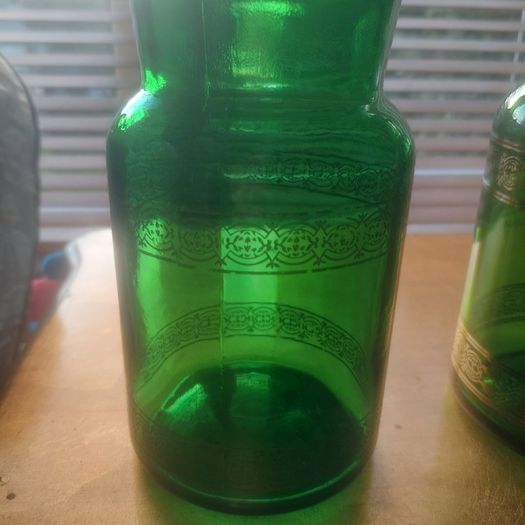 Apothecary Green Jars
