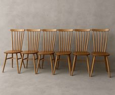 Blond ercol dining chairs