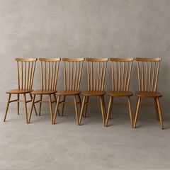 Blond ercol dining chairs