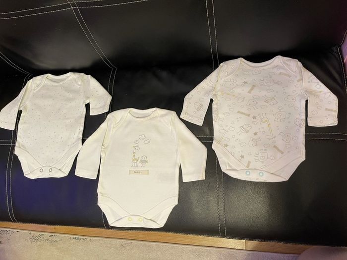 Next baby vests set unisex up to 1 month