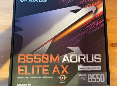 New B550 AORUS Elite Ax Wi-Fi Motherboard AM4 Unused