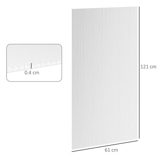 14 Pieces Polycarbonate Sheets, 121 x 61 x 0.4cm