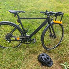 Decathlon ELOPS Speed 920 (Matte Black) with Helmet and Bike Lock