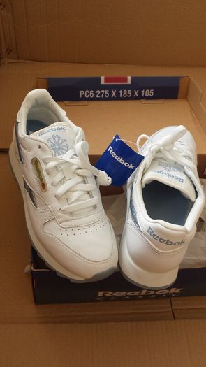 Reebok Classic CL Leather Marble Size-UK-3.5/EUR-36 1-59887 White/D Blue Limited Edition-2001